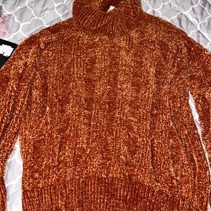 Burnt orange oversized sweater